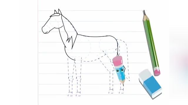 دانلود آموزش راحت و زیبای نقاشی اسب