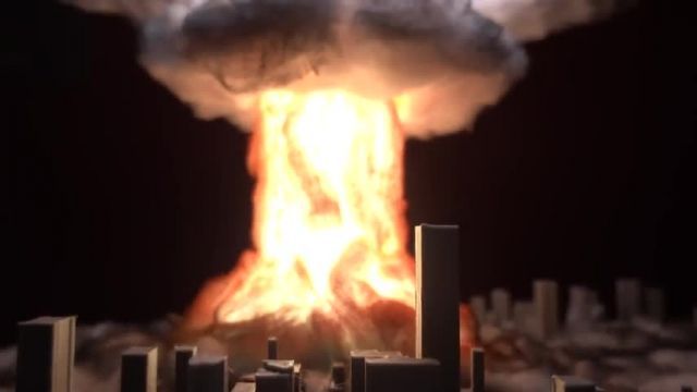 ساخت ماکت شهر به همراه انفجار اتمی-کاردستی ویژه