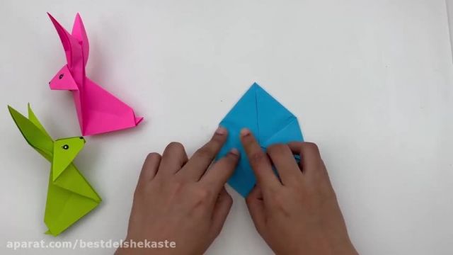 ساخت خرگوش کاغذی آسان - کاردستی برای کودکان