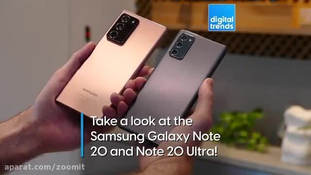 نگاه نزدیک به گلکسی نوت 20 و نوت 20 اولترا - Samsung Galaxy Note 20 & Note 20 Ul