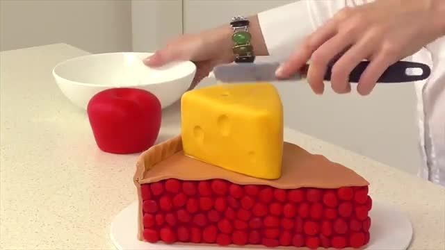 روشی جذاب برای تزیین فانتزی کیک با خمیر فوندانت