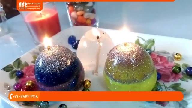 آموزش شمع سازی - آموزش ساخت شمع ژله ای به شکل تخم مرغی