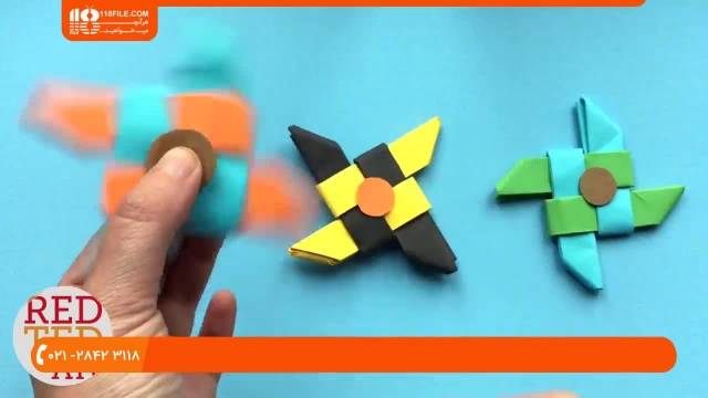 اوریگامی -اوریگامی سه بعدی-اوریگامی اسپینر ستاره نینجا