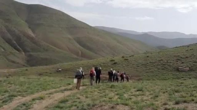 طبیعتگردی  مسیر 45 کیلومتری آقداش تا چانقچی  خرداد ماه کوهنوردی منطقه ساوه 