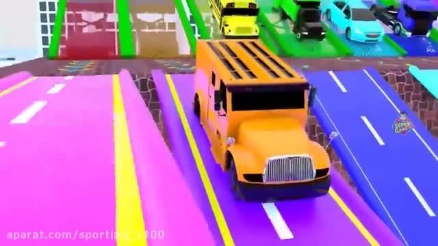 دانلود کارتون ماشین های رنگی این قسمت : بالا رفتن ماشین های سنگین شهری با آسانس