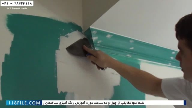 آموزش رنگ آمیزی دیوار - رنگ امیزی خانه - نحوه رفع ترک دیوار