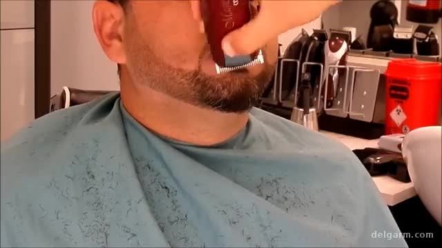 ویدیو آموزشی گذاشتن خط ریش مخصوص اقایان 