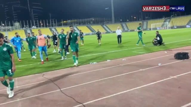 شادی بازیکنان الجزایر در مقابل ناراحتی ملی‌پوشان ایران | فیلم 
