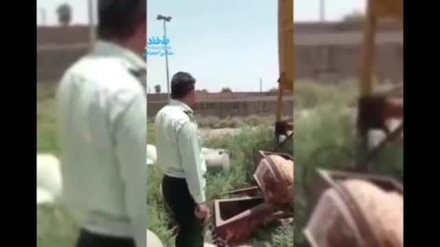 لحظه گیر کردن تفنگ مامور نیروی انتظامی موقع شکار یک گوساله | فیلم 