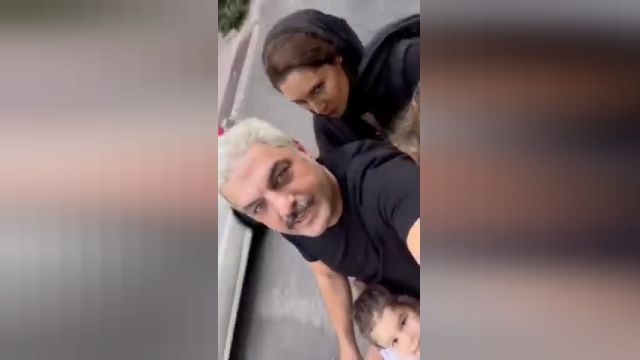 موتور سواری سام درخشانی همراه با همسر و فرزندانش بدون کلاه ایمنی | ویدیو 