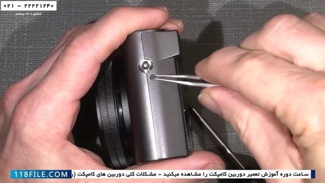 آموزش تعمیر دوربین عکاسی-دوربین کامپکت تمیز کردن لنز لومیکس110