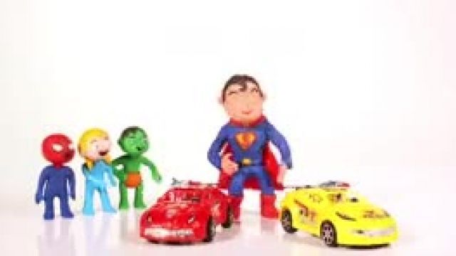 دانلود انیمیشن خانواده خمیری دانلود انیمیشن Superman Saves The Racing Cars 