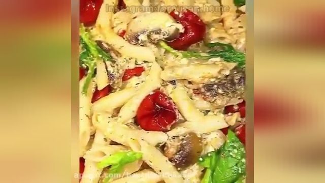 آموزش طرز تهیه ساده پاستای پنیر فتا - Feta cheese pasta