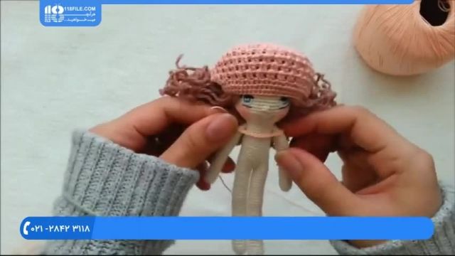 آموزش عروسک بافی - روش بافت عروسک - آموزش قلاب بافی لباس عروسک