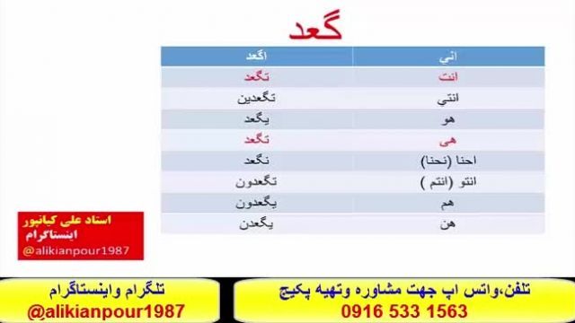 آموزش زبان عربی خوزستانی ، عراقی وخلیجی باسبک تخصصی استادعلی کیانپور     /..