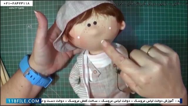آموزش ساخت عروسک روسی - آموزش حرفه ای دوخت عروسک روسی - قسمت (صورت و مو)