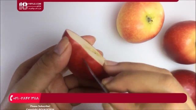 آموزش سفره آرایی - میوه آرایی با سیب