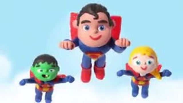 دانلود انیمیشن  خانواده خمیری این قسمت Kids Wearing Superman Costume