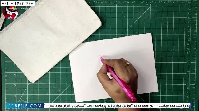 آموزش نقاشی روی پارچه -طراحی روی پارچه-نقاشی روی کیف طرح سنتی