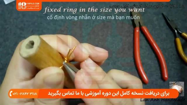 آموزش زیورآلات با سیم مسی - آموزش ساخت انگشتر با سیم مسی