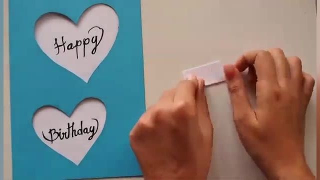آموزش ساخت کارت پستال برای تولد