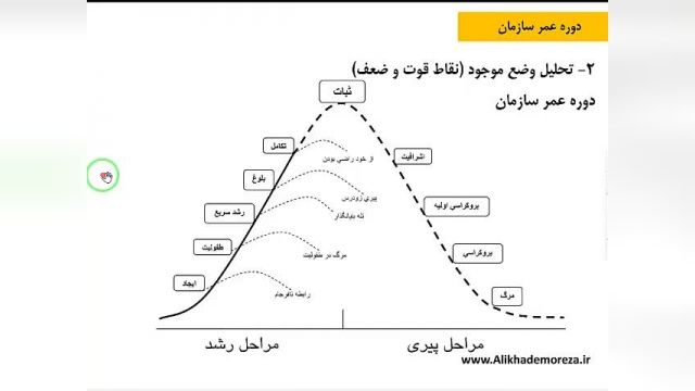 مدل های دوره عمر سازمان - درس تئوری سازمان و مدیریت علی خادم الرضا در دوره MBA