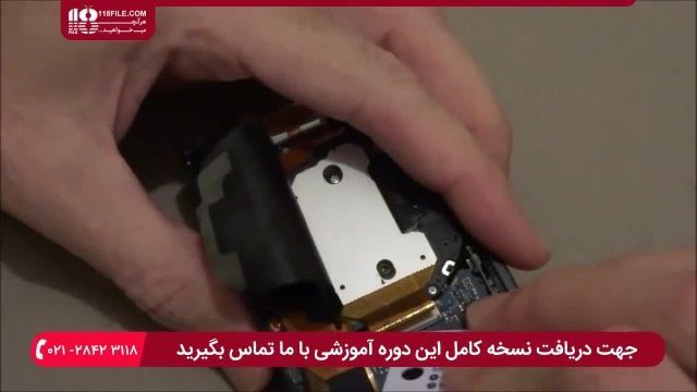 آموزش تعمیر دوربین کامپکت - تمیز کردن سنسور سی سی دی لنز