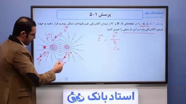 حل تمرین فصل 1 فیزیک یازدهم (میدان الکتریکی) -بخش چهارم-محمد پوررضا -همیار فیزیک