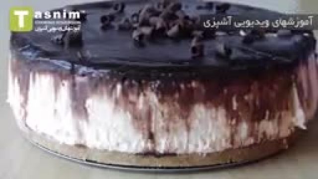 دستور تهیه چیز کیک با گاناش به بک کافه ها 