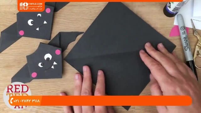 آموزش اوریگامی - اوریگامی پیشرفته - نحوه ساخت اوریگامی خفاش