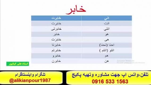 آموزش زبان عربی خوزستانی ، عراقی وخلیجی باسبک تخصصی استادعلی کیانپور  ////