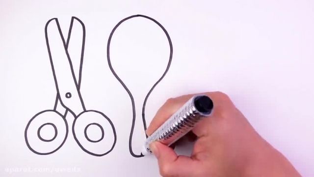 آموزش نقاشی به کودکان - نقاشی تجهیزات جانبی مو