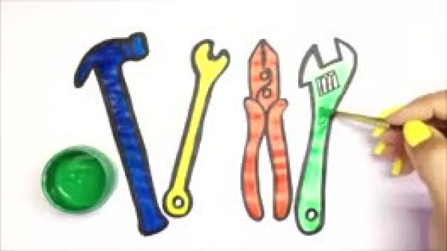 آموزش کشیدن نقاشی ابزارالات برای کودکان