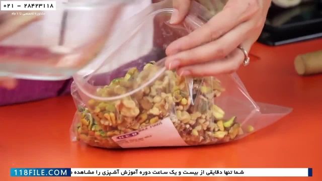 آموزش آشپزی ساده ایرانی-فیلم آموزش پخت انواع شیرینی- باقلوا
