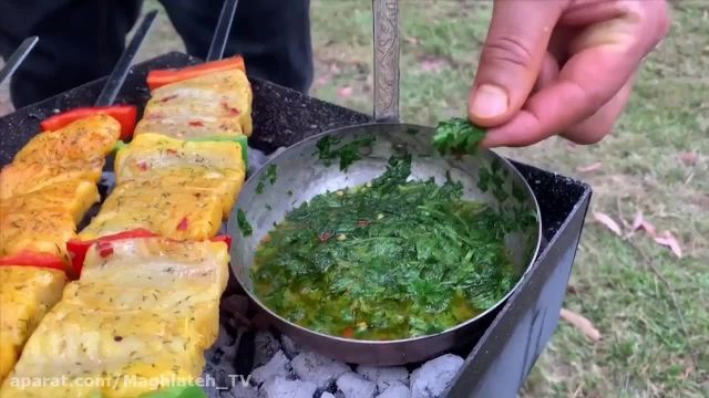 طرز تهیه معروف ترین ماهی کباب ایرونی به سبک رستورانی !