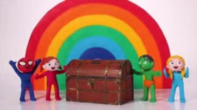دانلود انیمیشن خانواده خمیری این قسمت Kids Found A Treasure Under The Rainbow