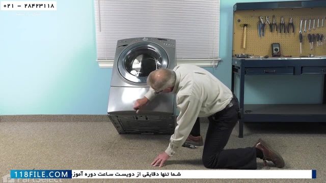 آموزش تعمیر ماشین لباسشویی-آموزش تعویض لاستیک درب ماشین لباسشویی-تعویض المنت