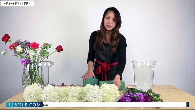 آموزش گل آرایی- فیلم آموزش گل آرایی-نحوه چیدن گل و گل آرایی