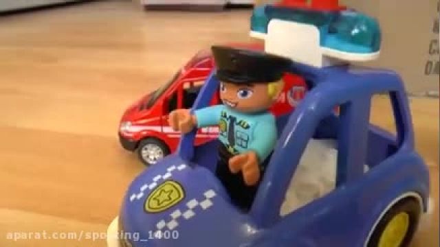 دانلود کارتون ماشین بازی : پلیس آتش نشانی و آمبولانس به نجات ماشین