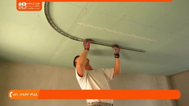 آموزش کناف سقف-نصب و راه اندازی سقف دکوراتیو کناف آشپزخانه 