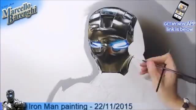 آموزش نقاشی Ironman 3D
