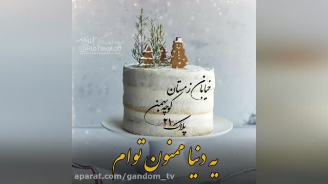 کلیپ تبریک تولدت مبارک برای وضعیت واتساپ-بهمن 1400