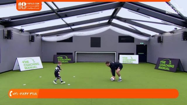  فوتبال به کودکان-کنترل توپ و پاس کاری 