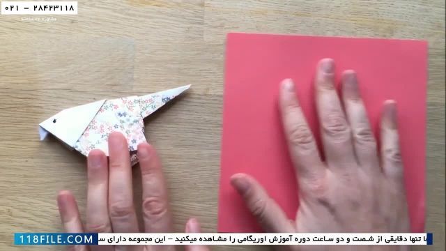 آموزش ساخت اوریگامی-فایل اموزش اوریگامی-ساخت کاردستی پرنده