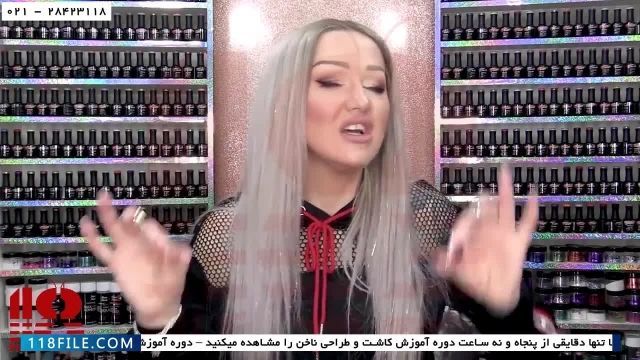 آموزش طراحی ناخن با لاک معمولی-طراحی پروانه  