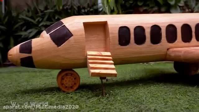 آموزش ساخت کاردستی هواپیما با چوب بسیار ساده !