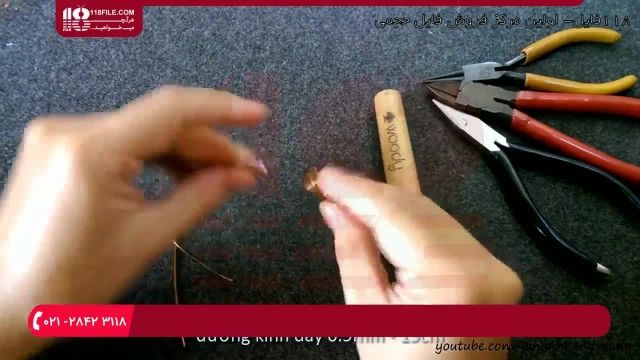 آموزش زیورآلات با سیم مسی - آموزش ساخت انگشتر مسی