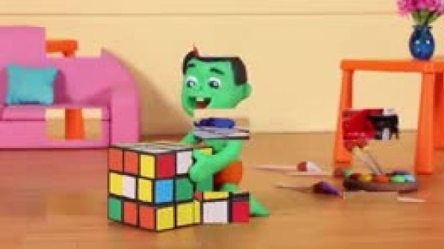 دانلود انیمیمشن دیدنی  خانواده خمیری این قسمت Who Is Taller 