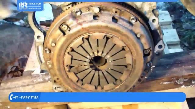 آموزش تعمیر موتور تویوتا | تعمیر موتور تویوتا | کلاچ بازکردن موتور
