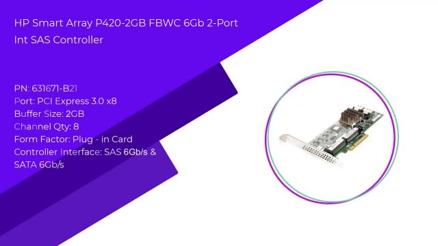 کارت کنترلر HP Smart Array P420/2GB FBWC 6Gb 2-Ports 